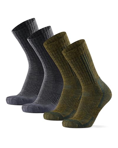 Premium Wandersocken aus Merinowolle für Damen & Herren, 2 Paar, Professionelle Trekking-Socken, Technischer Merino Blend, Outdoor, Langlebig, Atmungsaktiv, Warm, Weich & Hoher Komfort von DANISH ENDURANCE