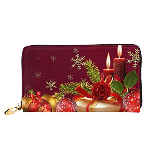 DANLIM Damen Leder Geldbörse Handheld Bag Kartentasche Reißverschluss Geldbörse Späte Nacht Autobahn, Weihnachts-Geschenkbox, Einheitsgröße von DANLIM