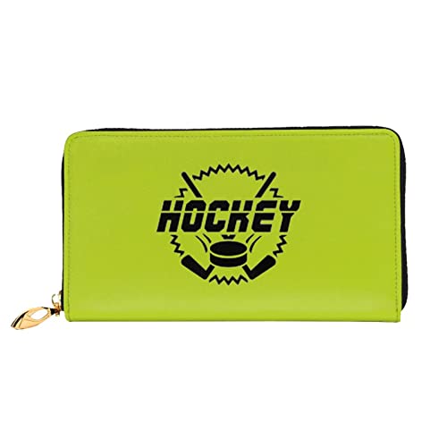 DANLIM Damen Leder Geldbörse Handtasche Kartentasche Reißverschluss Geldbörse Hockey, Hockey2, Einheitsgröße von DANLIM