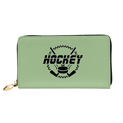 DANLIM Damen Leder Geldbörse Handtasche Kartentasche Reißverschluss Geldbörse Hockey, Hockey4, Einheitsgröße von DANLIM