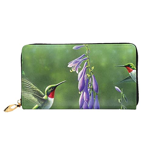 DANLIM Kolibri Butterfly Damen Leder Geldbörse Handheld Bag Kartentasche Reißverschluss Geldbörse, Schwarz, Einheitsgröße von DANLIM