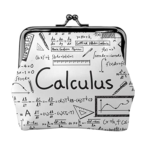 Danlim Mode Leder Geldbörse Vintage Kleine Geldbörse Kartenpaket Bargeld Tasche Mathematik Geometrie Geek Calculus, Schwarz, Einheitsgröße, Neutral, Schwarz, Einheitsgröße, Neutral, Schwarz , von DANLIM