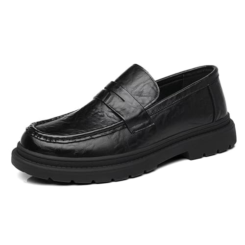 Atmungsaktive Slipper for Herren, leicht, bequem, for Büro, Business, Freizeit(Schwarz,42 EU) von DAO-UPPSE