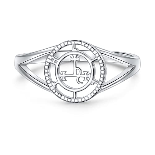 Sigil of Lilith Statement-Ring S925 Sterling Silber Sigil of Lilith Statement-Ring Geschenke für Frauen Männer Größe 57 von DAOCHONG