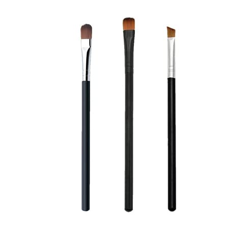 3pcs Lidschatten Make-Up Pinsel Set Kosmetik zum Auftragen von Augen Makeup Lidschattenpinsel Set Premium Auge Schminkpinsel Set Super Geschenkidee Schwarz von DAQIEPIN