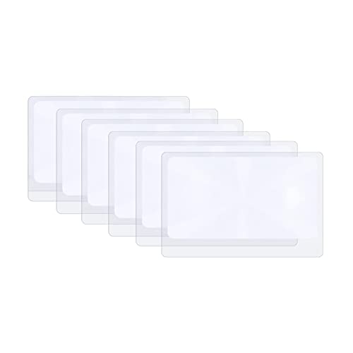 6 Stück dünne Fresnel-Linse, Lupenlinsen im Taschenformat, 3X leichte Fresnel-Linse zum Lesen oder Feuerstarter von DAQIEPIN