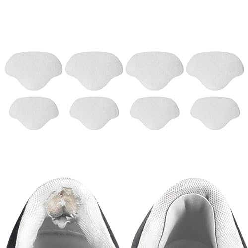 8 pcs Sneaker Reparatur Patch Selbstklebender Fersen-Patch Reparatur von Sneaker-Loch Fersen-Reparatur-Patch Schuhloch-VerhinderAgs-Patch Für die meisten Schuhtypen geeignet, Weiß von DAQIEPIN