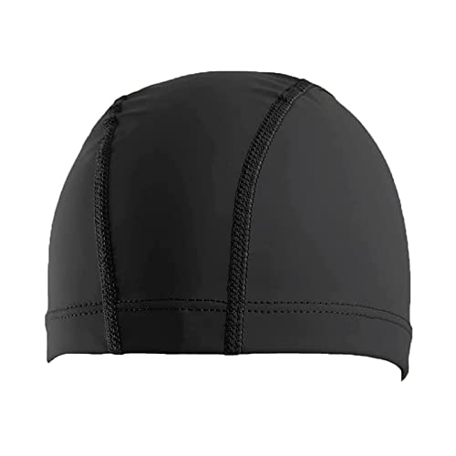 Unisex Badekappe Wasserdicht Bademütze PU Beschichtet Weiche Badehaube Ohrenschutz Schwimmhaube Schwimmkappe für Herren Damen Lange Kurzes Haar von DAQIEPIN