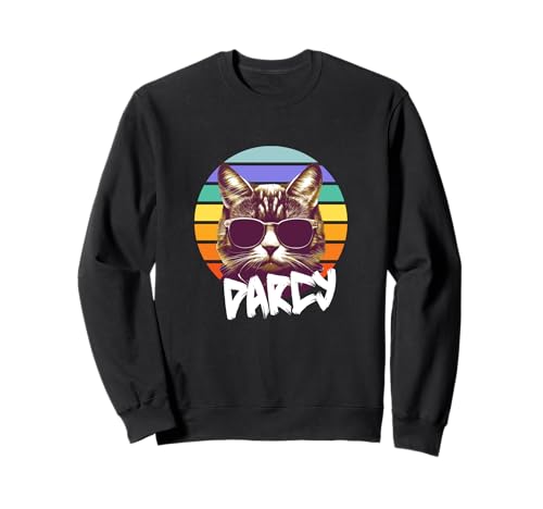 DARCY - Schöner Mädchen Name mit lustiger Katze Sweatshirt DARCY - Schöner Mädchen Name mit lustiger Katze Sweatshirt von DARCY Tochter Enkel Geburtstag Geschenkideen