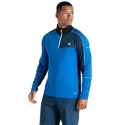 DARE2B Herren Skipullover Midlayer Funktionsshirt Halfzip Dignify II Core Stretch, Farbe:Blau, Artikel:-C83 Olympic Blue/Moonlight, Größe:XL von Dare 2b