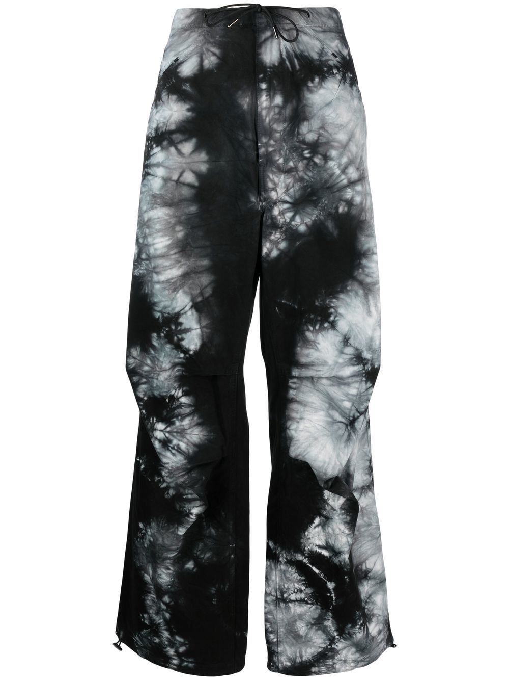 DARKPARK Cargohose mit Batikmuster - Schwarz von DARKPARK