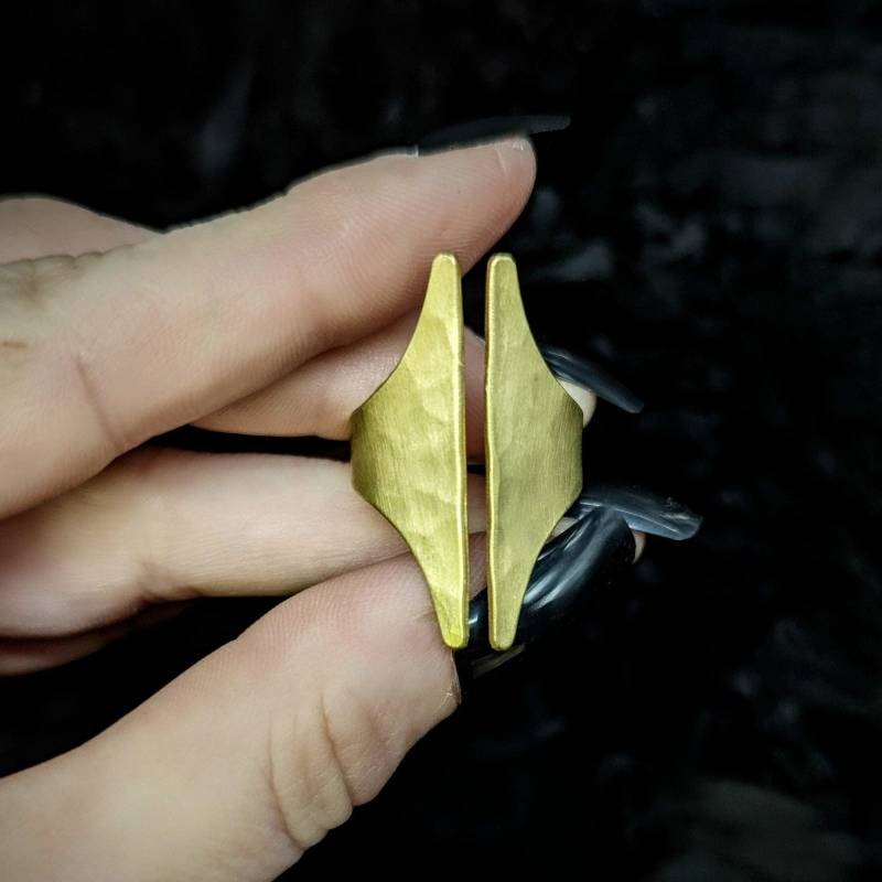 Slit Ring/Messing Verstellbarer Verstellbar Für Mittelfinger Daumen von DARKSTARMACHINATIONS