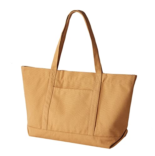 DAROSS umhängetasche damen/canvas tasche damen/shopper damen groß/Lässige Handtasche Groß/Baumwolltasche/53 * 30 * 14cm (Khaki) von DAROSS