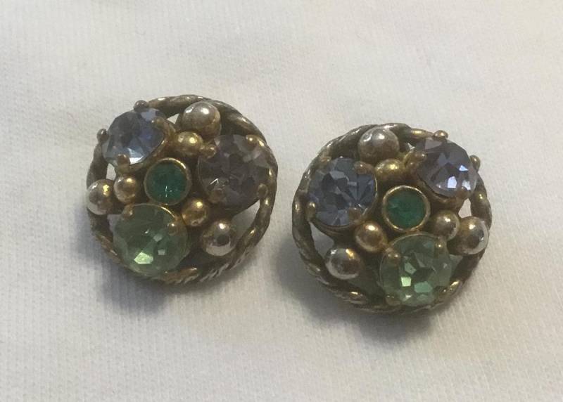 Bunte Ohrringe Strass Clip Zum Aufhängen von DASAJUHAMA