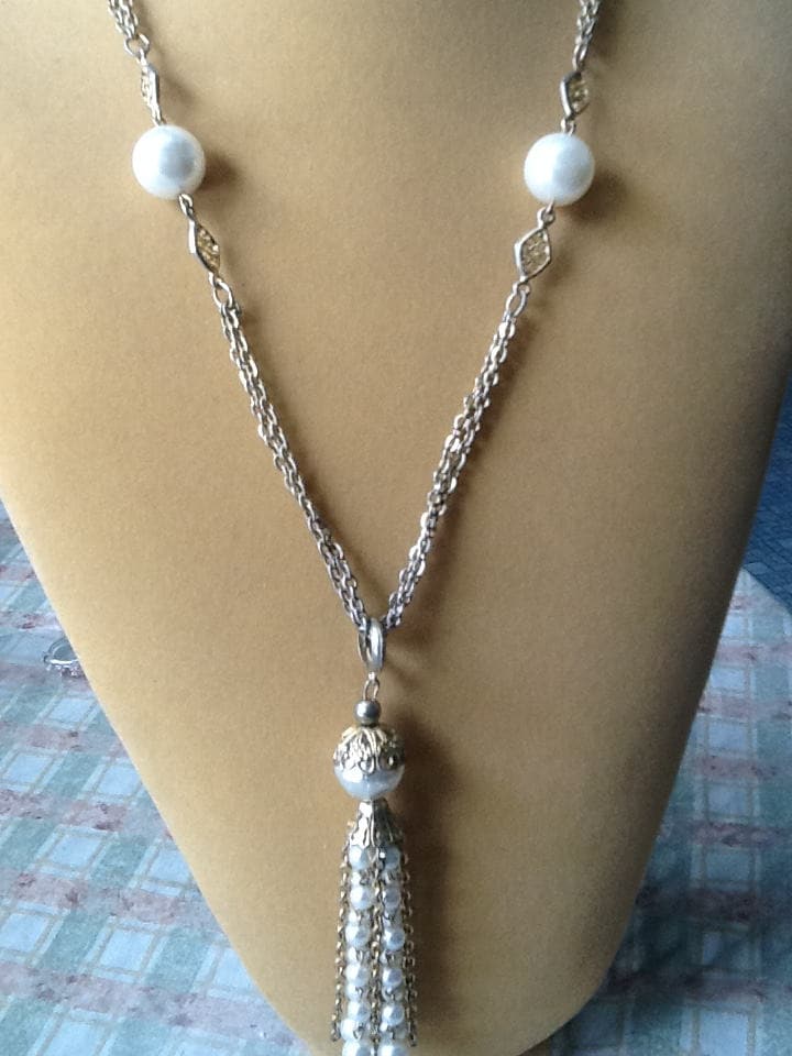 Perl Quaste Halskette von DASAJUHAMA