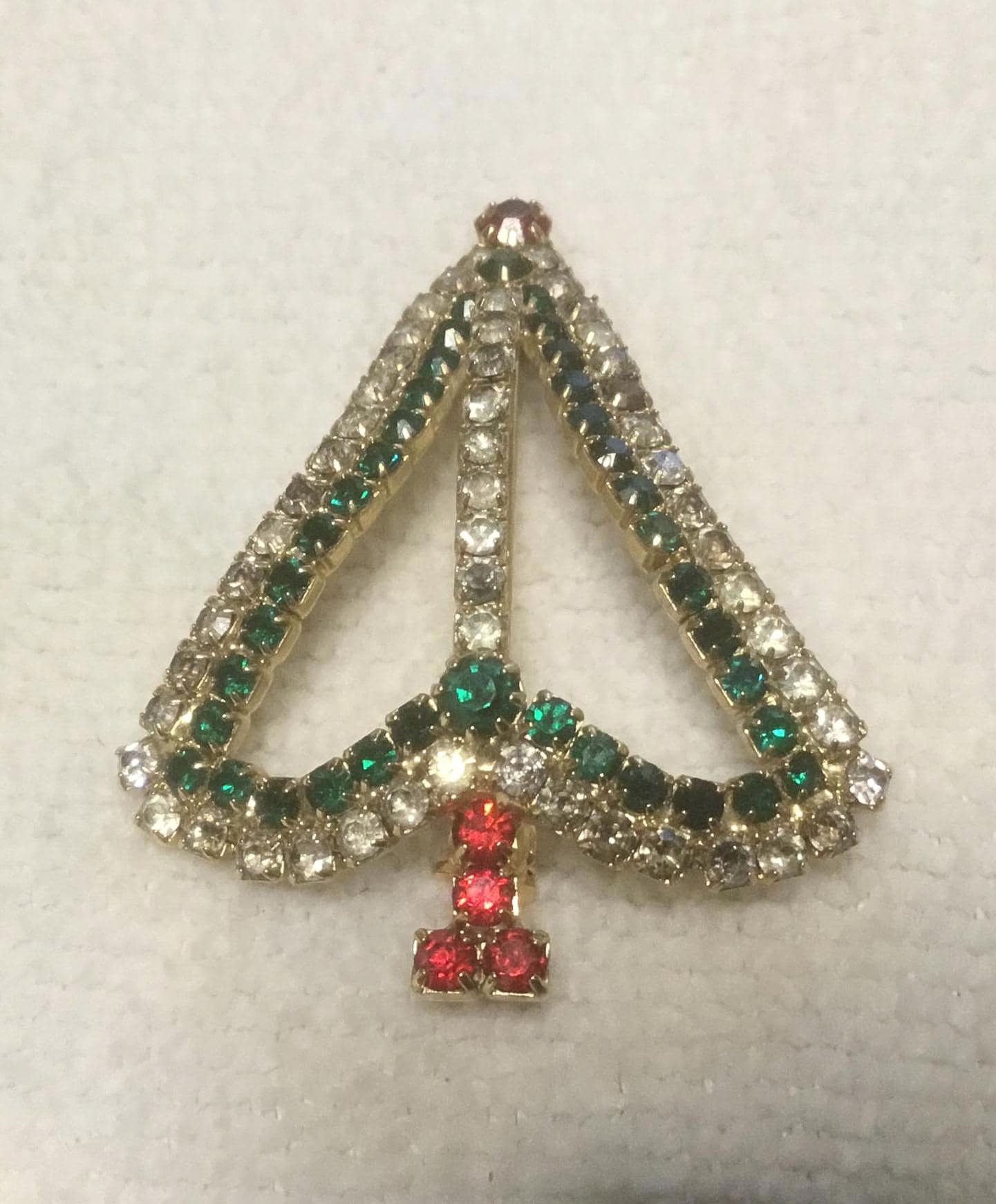 strass Weihnachtsbaum Brosche von DASAJUHAMA