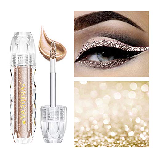 Flüssiger Lidschatten, Diamant, glänzend, matt, schimmernd, metallisch, schnell trocknend, Make-up für Lidschatten, wasserfest, langanhaltend (3#) von DASAWADA