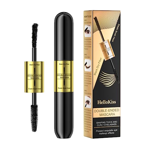 Neue 2-in-1 Doppel-Mascara, 4D-Faser-Wimperntusche, wasserfeste Wimperntusche, super dichte, längere, dickere und haltbarere Mascara von DASAWADA