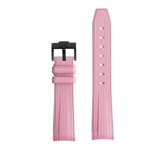 DASEB Für Omega X Swatch Joint MoonSwatch Armband Seamaster 300 Männer Frauen 20mm Gummi Silikon Armband mit gebogenem Ende(PB) von DASEB