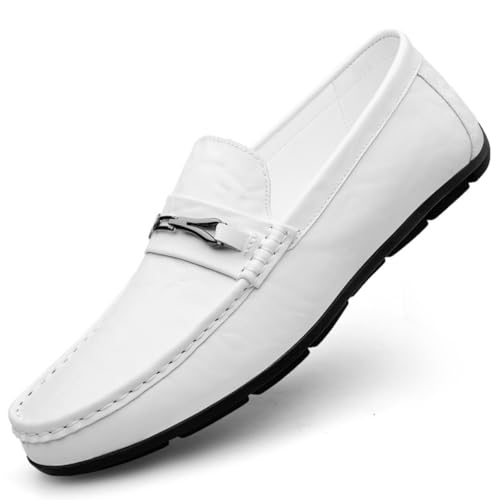 DASHANGYAN Elegante Herrenschuhe Bequeme Lederfahrschuhe Weiche Modeschuhe Handgefertigte Schuhe von DASHANGYAN