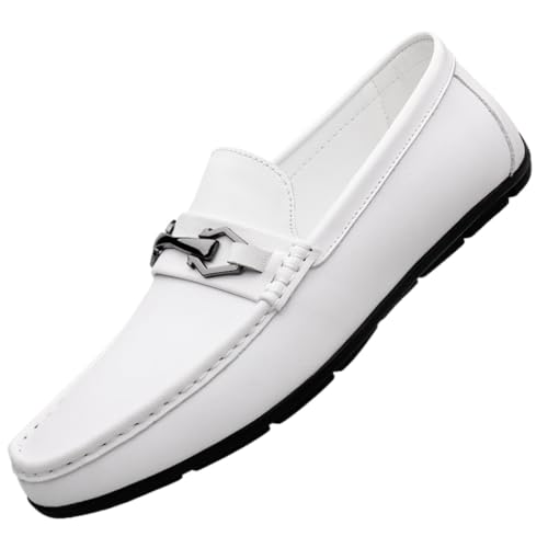 DASHANGYAN Elegante Herrenschuhe Bequeme Lederfahrschuhe Weiche Modeschuhe Handgefertigte Schuhe von DASHANGYAN