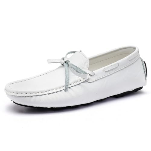 DASHANGYAN Elegante Herrenschuhe Bequeme Lederfahrschuhe Weiche Modeschuhe Handgefertigte Schuhe von DASHANGYAN