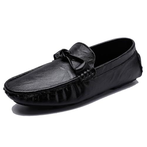 DASHANGYAN Elegante Herrenschuhe Bequeme Lederfahrschuhe Weiche Modeschuhe Handgefertigte Schuhe von DASHANGYAN