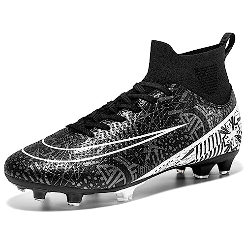 DASHANGYAN Fußballschuhe Herren Fußballschuhe für Jungen Jugend Fußball Schuhe Fußball Stiefel Atmungsaktive Rasen High Top Spikes Fußball Außenschuhe Professionelle sportliche Kicks von DASHANGYAN