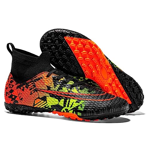 DASHANGYAN Fußballschuhe Herren Fußballschuhe für Jungen Jugend Fußball Schuhe Fußball Stiefel Atmungsaktive Rasen High Top Spikes Fußball Außenschuhe Professionelle sportliche Kicks von DASHANGYAN