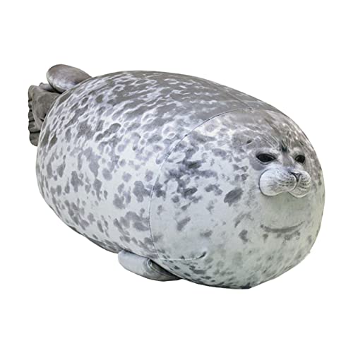 Robbe Kuscheltier, Plüschtier Umarmungskissen - Niedliche Robben-Plüsch-Plüschtiere, Chubby Blob Seal Kissen Ozean Tier Plüschtier,Geburtstag Festival Geschenke,30cm von DASHIELL