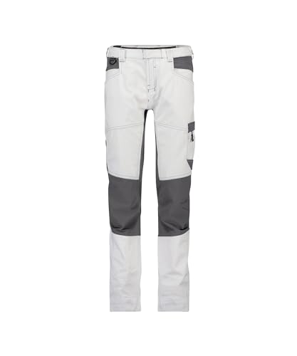 DASSY® Helix Painters Women Stretch-Malerhose für Damen - Größe 36 - WEIß/ANTHRAZITGRAU von Dassy