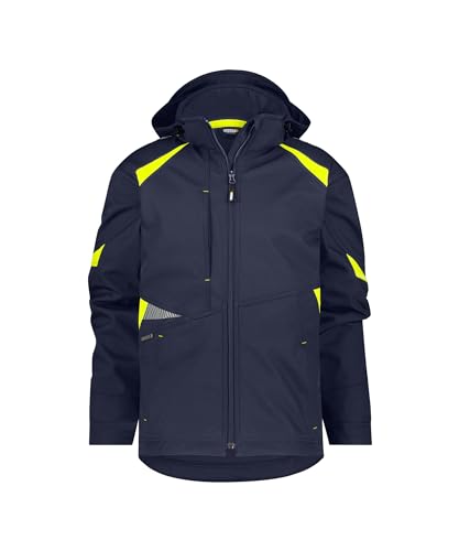 DASSY® Kalama Softshell-jacke - Größe XL - NACHTBLAU/NEONGELB von Dassy