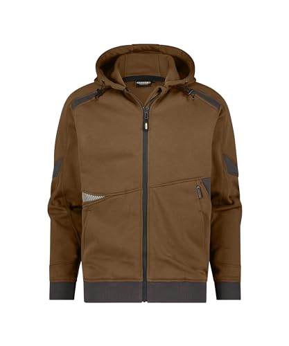 DASSY® Lunax Kapuzensweatshirt - Größe XL - LEHMBRAUN/ANTHRAZITGRAU von Dassy