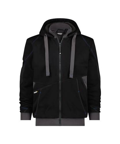 DASSY® Pulse Sweatshirt-Jacke - Größe M - SCHWARZ/ANTHRAZITGRAU von Dassy
