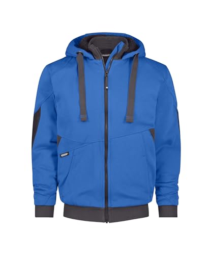 DASSY® Pulse Sweatshirt-Jacke - Größe 2XL - AZURBLAU/ANTHRAZITGRAU von Dassy