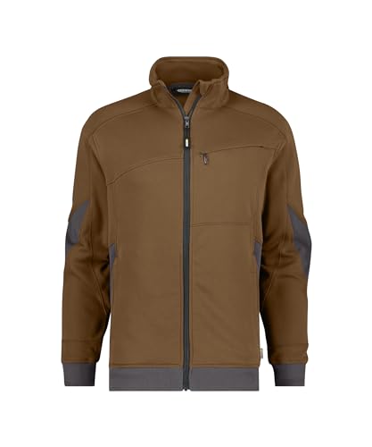 DASSY® Velox Sweatshirt - Größe L - LEHMBRAUN/ANTHRAZITGRAU von Dassy