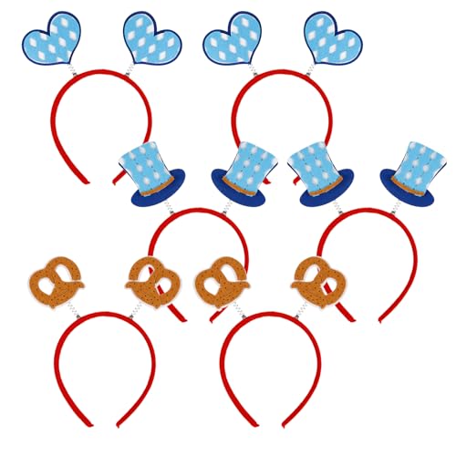 DATIFF 6 Stück Oktoberfest Haarreif Bayrische Haarschmuck Bierfest Haarband Kreative Bier Stirnband Brezen Kopfbedeckung Herz für Frauen Oktoberfest Party Deutsche Bierfest Deko Mottoparty Kostümparty DATIFF 6 Stück Oktoberfest Haarreif Bayrische Haarschmuck Bierfest Haarband Kreative Bier Stirnband Brezen Kopfbedeckung Herz für Frauen Oktoberfest Party Deutsche Bierfest Deko Mottoparty Kostümparty von DATIFF