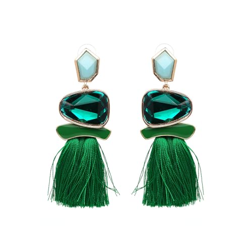 Boho Lange Quaste baumeln Tropfen Ohrringe Vintage Strass National Style Quaste Statement Ohrringe, Metall, Kein Edelstein Boho Lange Quaste baumeln Tropfen Ohrringe Vintage Strass National Style Quaste Statement Ohrringe, Metall, Kein Edelstein von DATOA