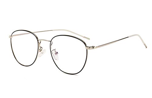 Blaulichtfilter Brille Damen Herren Metall Frame Retro Blockieren Blaulicht Gaming brille Computerbrille von DAUCO