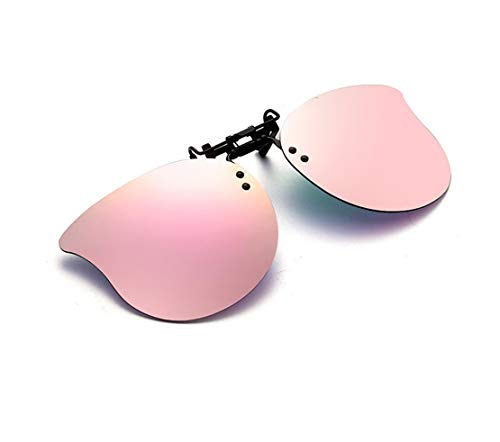 DAUCO Sonnenbrille Aufsatz Clip Brille Polarisierte Sonnenbrille mit Clip Blendschutz Flip up Sonnenbrille gegen Licht für Frauen und Männer von DAUCO
