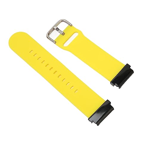 DAUZ Ersatz-Armbänder, Wasserdichtes Silikon-Armband, 20 Mm, Modisch, Schweißfest für den Alltag (Gelb) von DAUZ