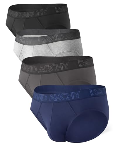 DAVID ARCHY 4er Pack Herren Slip Männer Slips Stretcken Unterwäsche Weich Ohne Etikett,aus Bambus von DAVID ARCHY