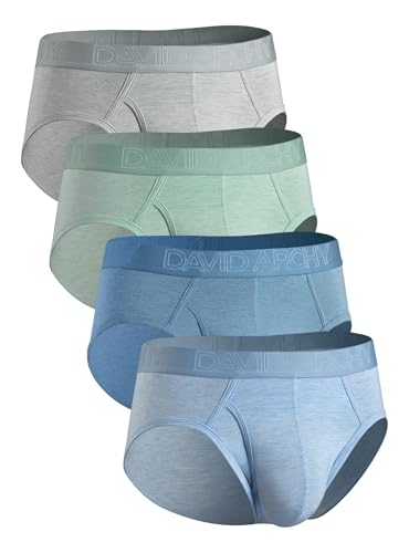 DAVID ARCHY 4er Pack Herren Slip Männer Slips Stretcken Unterwäsche Weich Ohne Etikett,aus Bambus von DAVID ARCHY