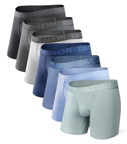DAVID ARCHY Bambus Boxershorts Herren Unterhosen Männer Boxershorts, Weich, Hautfreundlich und Luftdurchlässig, Unterwäsche Herren DAVID ARCHY Bambus Boxershorts Herren Unterhosen Männer Boxershorts, Weich, Hautfreundlich und Luftdurchlässig, Unterwäsche Herren von DAVID ARCHY