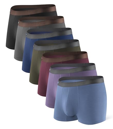 DAVID ARCHY Boxershorts Bambus Herren Retroshorts mit Bulge 3D Tasche Unterhosen Atmungsaktive Ultraweiche Basic Mehrfachpackung 7er Pack DAVID ARCHY Boxershorts Bambus Herren Retroshorts mit Bulge 3D Tasche Unterhosen Atmungsaktive Ultraweiche Basic Mehrfachpackung 7er Pack von DAVID ARCHY