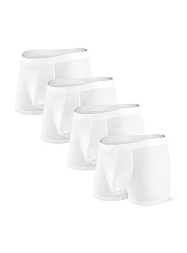 DAVID ARCHY Boxershorts Herren Modal mit Eingriff Separat Beutel Microfaser Unterhosen Funktion Doppeltaschen Unterwäsche 4er Pack von DAVID ARCHY