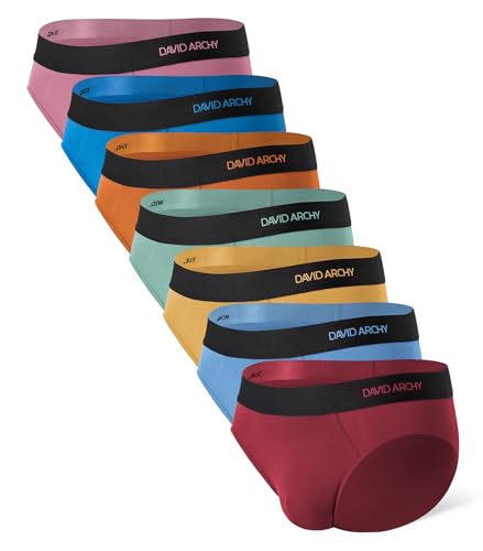 DAVID ARCHY Herren Boxershorts 12er Pack Bequeme Unterhosen Weiche und atmungsaktive Höschen aus Bambus von DAVID ARCHY