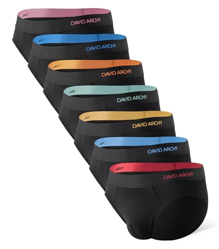 DAVID ARCHY Herren Boxershorts 15er Pack Bequeme Unterhosen Weiche und atmungsaktive Höschen aus Bambus von DAVID ARCHY