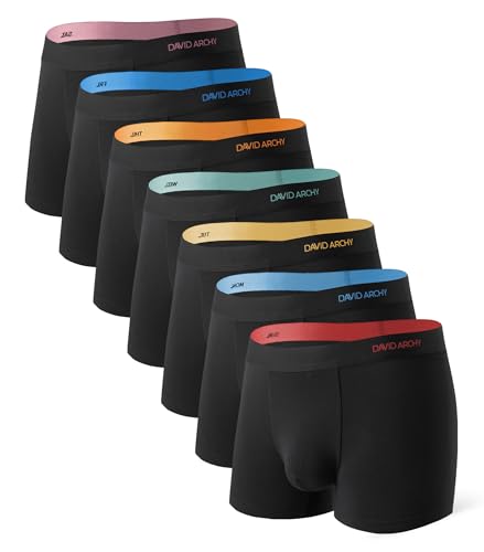 DAVID ARCHY Herren Boxershorts 23er Pack Bequeme Unterhosen Weiche und atmungsaktive Höschen aus Bambus von DAVID ARCHY