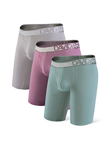 DAVID ARCHY Herren Boxershorts Multipack Männer Unterwäsche Retroshorts Trunks,Luftdurchlässig & Angenehm - 3er Pack Men Unterhosen von DAVID ARCHY